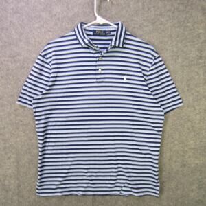 Polo Ralph Lauren Polo Shirt Mens Medium Striped Classic Pony Golf Casual
